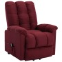 Sillón elevable tela rojo tinto de vidaXL, Sillones - Ref: Foro24-321383, Precio: 509,34 €, Descuento: %