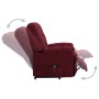 Sillón elevable tela rojo tinto de vidaXL, Sillones - Ref: Foro24-321383, Precio: 509,34 €, Descuento: %