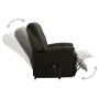 Dark brown fabric lift-up armchair by vidaXL, Armchairs - Ref: Foro24-321385, Price: 504,99 €, Discount: %