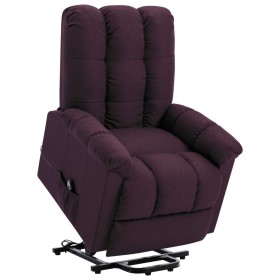 Sillón elevable tela morado de vidaXL, Sillones - Ref: Foro24-321387, Precio: 460,99 €, Descuento: %