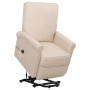 Sillón elevable tela crema de vidaXL, Sillones - Ref: Foro24-329728, Precio: 290,28 €, Descuento: %