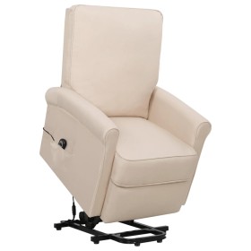 Sillón elevable tela crema de vidaXL, Sillones - Ref: Foro24-329728, Precio: 290,99 €, Descuento: %