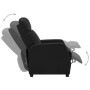 Sillón reclinable de cuero sintético negro de vidaXL, Sillones - Ref: Foro24-321352, Precio: 230,99 €, Descuento: %