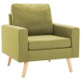 Sillón de tela verde de vidaXL, Sillones - Ref: Foro24-288698, Precio: 207,99 €, Descuento: %