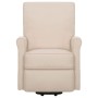 Sillón elevable tela crema de vidaXL, Sillones - Ref: Foro24-329728, Precio: 290,28 €, Descuento: %