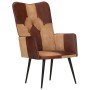 Cinnamon Brown Genuine Leather Wing Chair by vidaXL, Armchairs - Ref: Foro24-339660, Price: 67,99 €, Discount: %