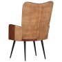 Cinnamon Brown Genuine Leather Wing Chair by vidaXL, Armchairs - Ref: Foro24-339660, Price: 67,99 €, Discount: %