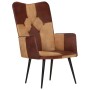 Cinnamon Brown Genuine Leather Wing Chair by vidaXL, Armchairs - Ref: Foro24-339660, Price: 67,99 €, Discount: %