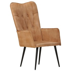 Brown canvas wingback chair by vidaXL, Armchairs - Ref: Foro24-339652, Price: 80,99 €, Discount: %