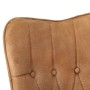 Brown canvas wingback chair by vidaXL, Armchairs - Ref: Foro24-339652, Price: 91,72 €, Discount: %