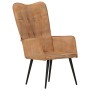 Brown canvas wingback chair by vidaXL, Armchairs - Ref: Foro24-339652, Price: 91,72 €, Discount: %