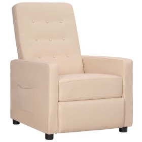 Sillón reclinable de tela gris taupe de vidaXL, Sillones - Ref: Foro24-338989, Precio: 158,99 €, Descuento: %