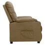 Sillón reclinable de cuero sintético color capuchino de vidaXL, Sillones - Ref: Foro24-339124, Precio: 241,03 €, Descuento: %