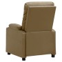 Sillón reclinable de cuero sintético color capuchino de vidaXL, Sillones - Ref: Foro24-339124, Precio: 241,03 €, Descuento: %