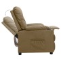 Sillón reclinable de cuero sintético color capuchino de vidaXL, Sillones - Ref: Foro24-339124, Precio: 241,03 €, Descuento: %