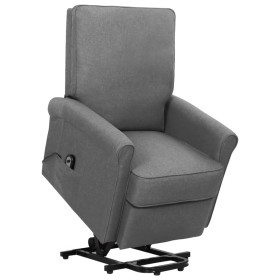 Sillón elevable tela gris claro de vidaXL, Sillones - Ref: Foro24-329719, Precio: 288,25 €, Descuento: %