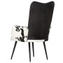 Black and white genuine leather wing chair by vidaXL, Armchairs - Ref: Foro24-339658, Price: 130,20 €, Discount: %