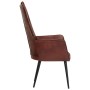 Sillón orejero de cuero auténtico marrón canela de vidaXL, Sillones - Ref: Foro24-339648, Precio: 92,24 €, Descuento: %