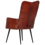 Cinnamon Brown Genuine Leather Wing Chair by vidaXL, Armchairs - Ref: Foro24-339648, Price: 92,99 €, Discount: %