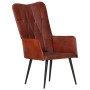 Cinnamon Brown Genuine Leather Wing Chair by vidaXL, Armchairs - Ref: Foro24-339648, Price: 92,99 €, Discount: %