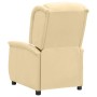 Cream Microfiber Fabric Recliner by vidaXL, Armchairs - Ref: Foro24-338889, Price: 198,99 €, Discount: %