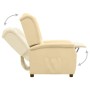 Cream Microfiber Fabric Recliner by vidaXL, Armchairs - Ref: Foro24-338889, Price: 198,99 €, Discount: %