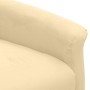 Cream Microfiber Fabric Recliner by vidaXL, Armchairs - Ref: Foro24-338889, Price: 198,99 €, Discount: %