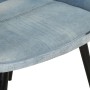 Sillón con reposapiés lona patchwork azul vaquero de vidaXL, Sillones - Ref: Foro24-339672, Precio: 110,85 €, Descuento: %