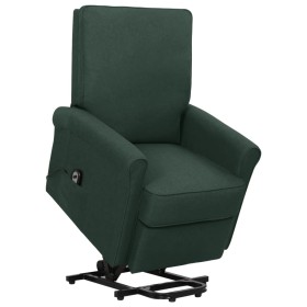 Sillón elevable tela verde oscuro de vidaXL, Sillones - Ref: Foro24-329725, Precio: 288,25 €, Descuento: %