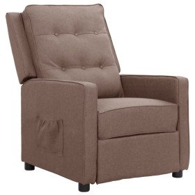 Sillón reclinable de tela gris taupe de vidaXL, Sillones - Ref: Foro24-338964, Precio: 181,99 €, Descuento: %