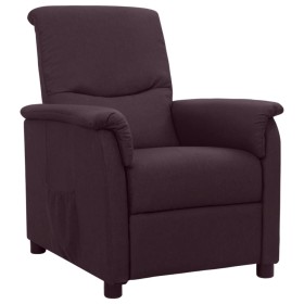 Sillón reclinable de tela morado de vidaXL, Sillones - Ref: Foro24-338903, Precio: 159,99 €, Descuento: %