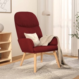 Sillón de relax de tela rojo tinto de vidaXL, Sillones - Ref: Foro24-340998, Precio: 114,99 €, Descuento: %