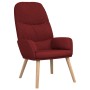 Sillón de relax de tela rojo tinto de vidaXL, Sillones - Ref: Foro24-340998, Precio: 114,80 €, Descuento: %