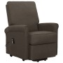 Sillón elevable tela marrón oscuro de vidaXL, Sillones - Ref: Foro24-329724, Precio: 288,25 €, Descuento: %