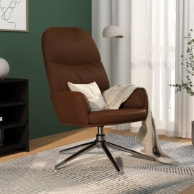 Sillón de relax de cuero sintético marrón brillante de vidaXL, Sillones - Ref: Foro24-341024, Precio: 94,99 €, Descuento: %