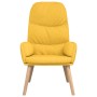 Sillón de relax de tela amarillo mostaza de vidaXL, Sillones - Ref: Foro24-340997, Precio: 115,71 €, Descuento: %