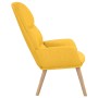 Sillón de relax de tela amarillo mostaza de vidaXL, Sillones - Ref: Foro24-340997, Precio: 115,71 €, Descuento: %