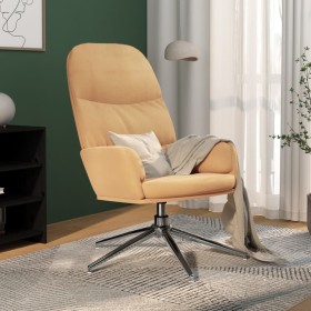 Cremeweißer Relaxsessel aus Wildlederimitat von vidaXL, Sessel - Ref: Foro24-341030, Preis: 88,99 €, Rabatt: %