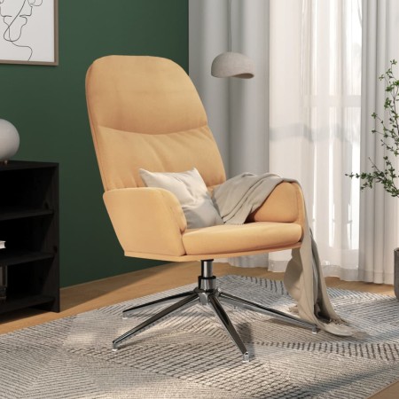 Cremeweißer Relaxsessel aus Wildlederimitat von vidaXL, Sessel - Ref: Foro24-341030, Preis: 88,33 €, Rabatt: %