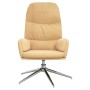 Cremeweißer Relaxsessel aus Wildlederimitat von vidaXL, Sessel - Ref: Foro24-341030, Preis: 88,33 €, Rabatt: %