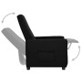 Sillón reclinable de tela negro de vidaXL, Sillones - Ref: Foro24-338982, Precio: 196,07 €, Descuento: %