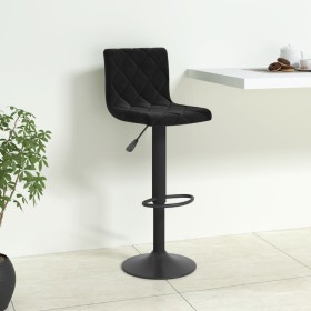 Black velvet kitchen stool by vidaXL, Kitchen stools - Ref: Foro24-333717, Price: 81,99 €, Discount: %