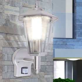 Outdoor Wall Lamp with Sensor Stainless Steel Body by vidaXL, Outdoor lighting - Ref: Foro24-42223, Price: 44,94 €, Discount: %