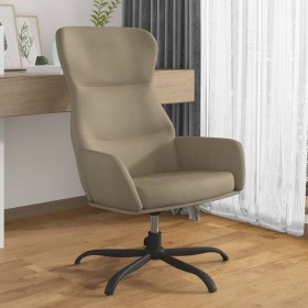 Sillón de relax de piel de ante sintético gris claro de vidaXL, Sillones - Ref: Foro24-341104, Precio: 85,99 €, Descuento: %