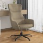 Sillón de relax de piel de ante sintético gris claro de vidaXL, Sillones - Ref: Foro24-341104, Precio: 85,57 €, Descuento: %