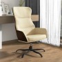 Sillón de relax de tela color crema de vidaXL, Sillones - Ref: Foro24-341093, Precio: 84,95 €, Descuento: %