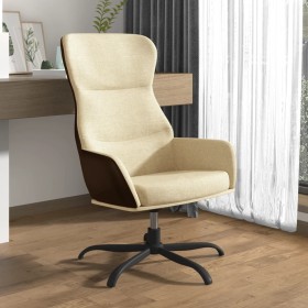 Sillón de relax de tela color crema de vidaXL, Sillones - Ref: Foro24-341093, Precio: 84,99 €, Descuento: %