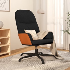 Silla de relax de tela negro de vidaXL, Sillones - Ref: Foro24-341037, Precio: 83,99 €, Descuento: %