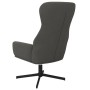 Silla de relajación de terciopelo gris oscuro de vidaXL, Sillones - Ref: Foro24-341109, Precio: 120,32 €, Descuento: %