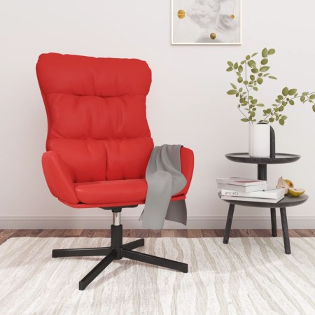 Sillón de relax de cuero sintético rojo de vidaXL, Sillones - Ref: Foro24-341192, Precio: 76,15 €, Descuento: %